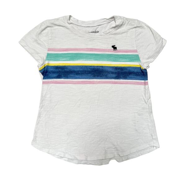 Abercrombie Watercolor Striped Shirt Size 7/8 - Picture 1 of 6